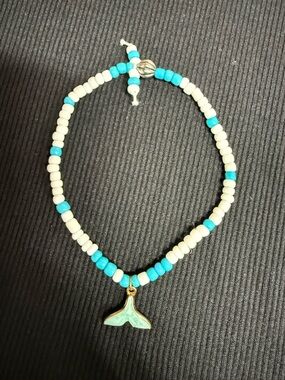 New Handmade Seed Beaded Mermaid Tail Charm Anklet